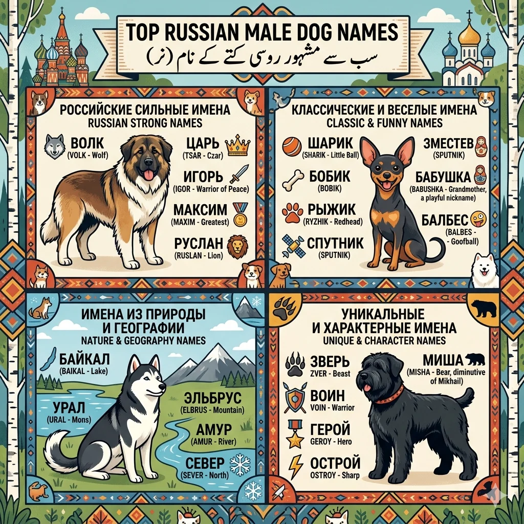 Top Russian Dog Names for Male Dogs