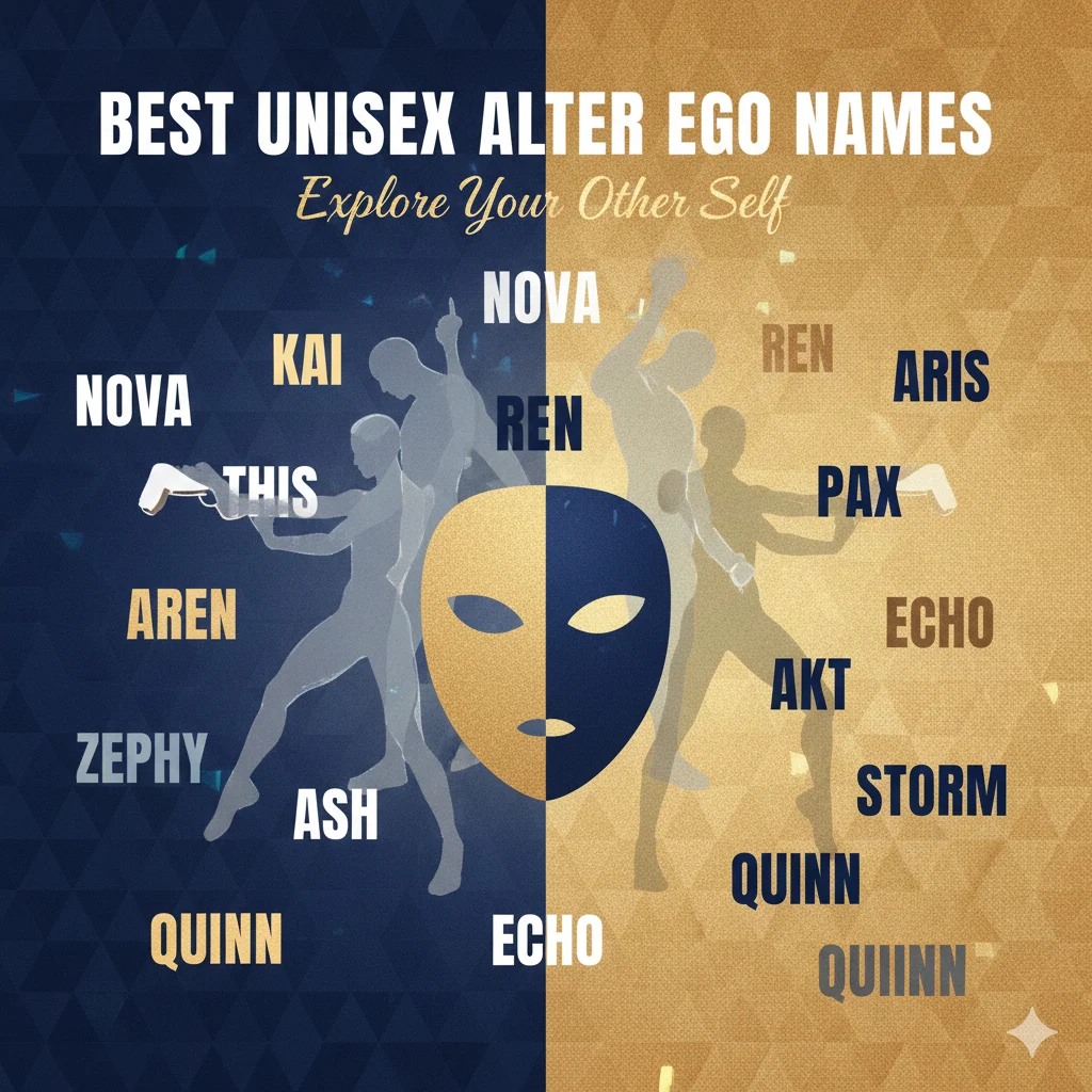 Best Unisex Alter Ego Names