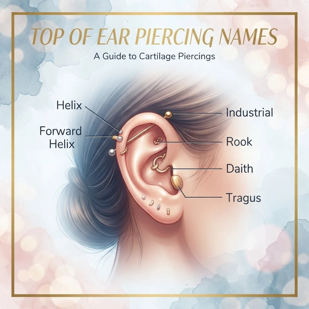 Top of Ear Piercing Names
