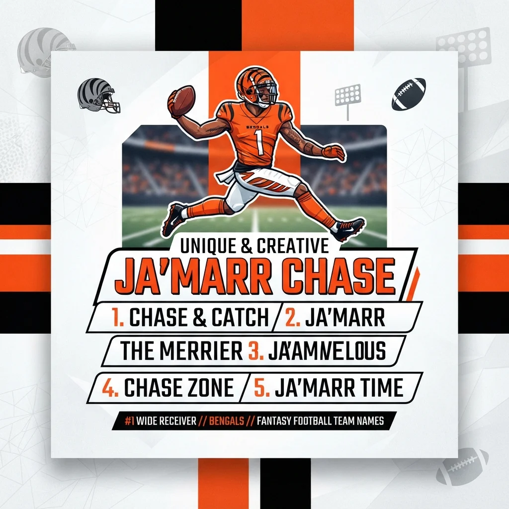 Unique & Creative Ja'Marr Chase Team Names