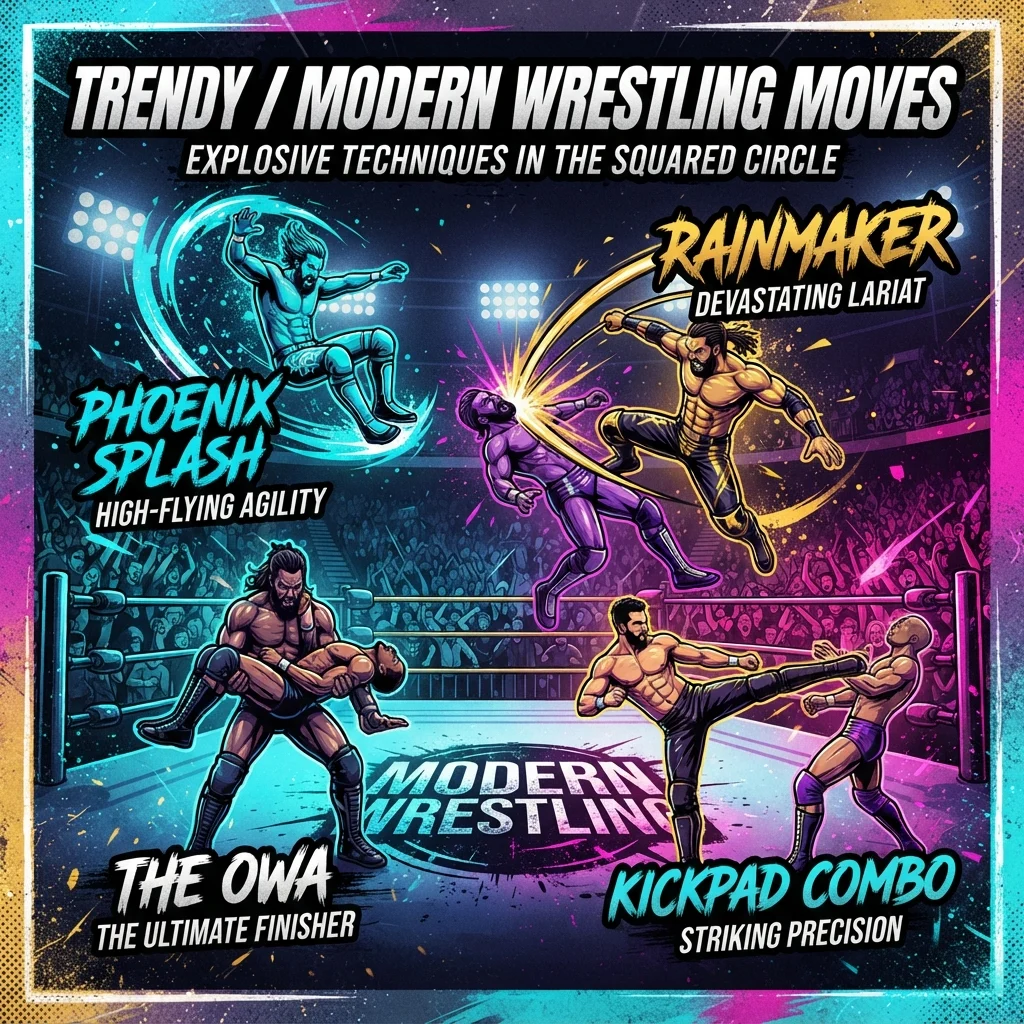 Trendy / Modern Wrestling Moves Names