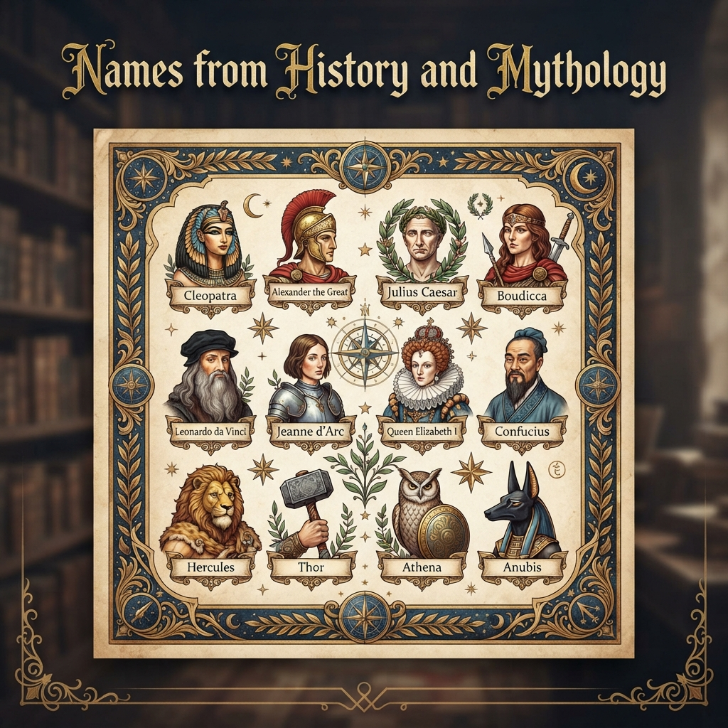 Names from History and Mythology