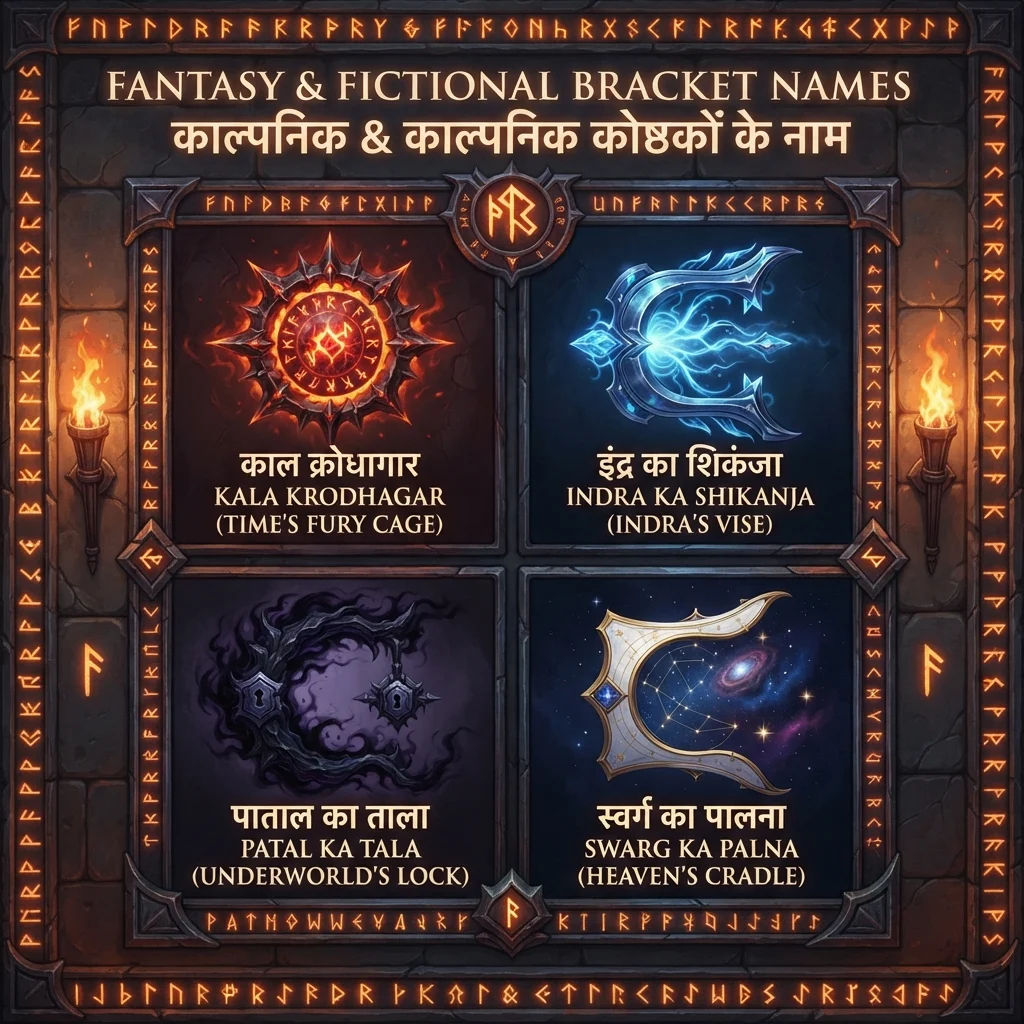 Fantasy & Fictional Bracket Names