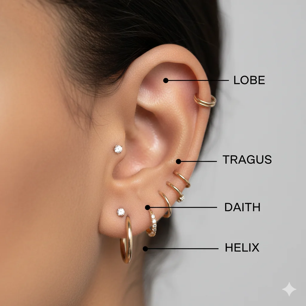 names of ear piercings