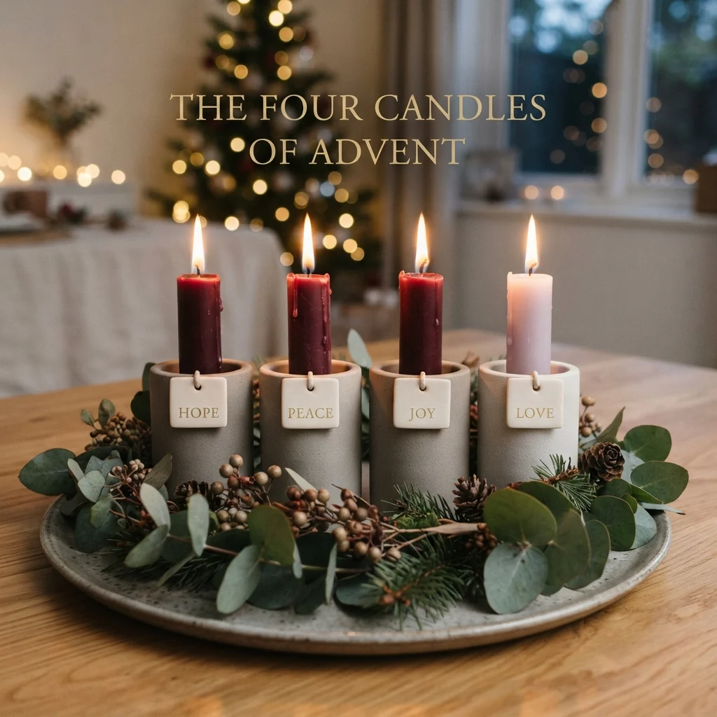 Trendy & Modern 4 Candles of Advent Names