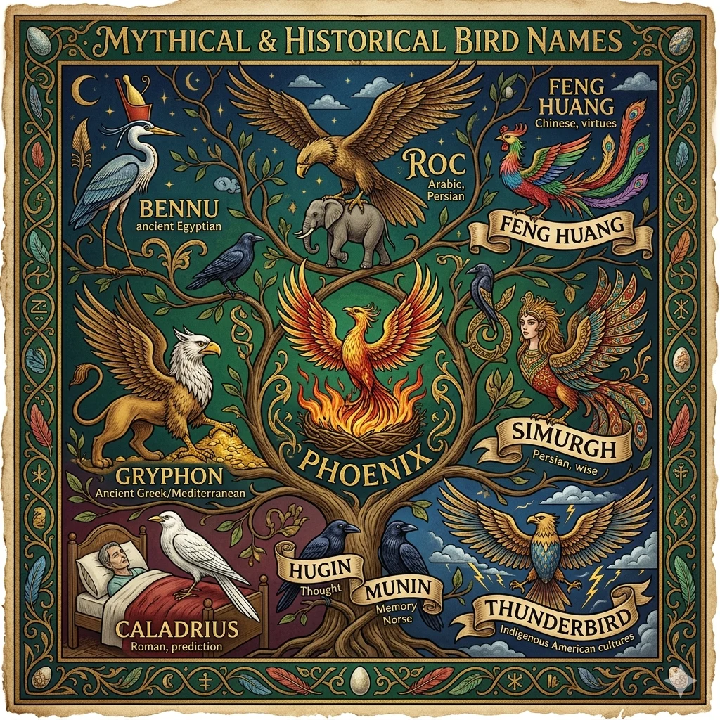 Mythical and Historical Bird Names