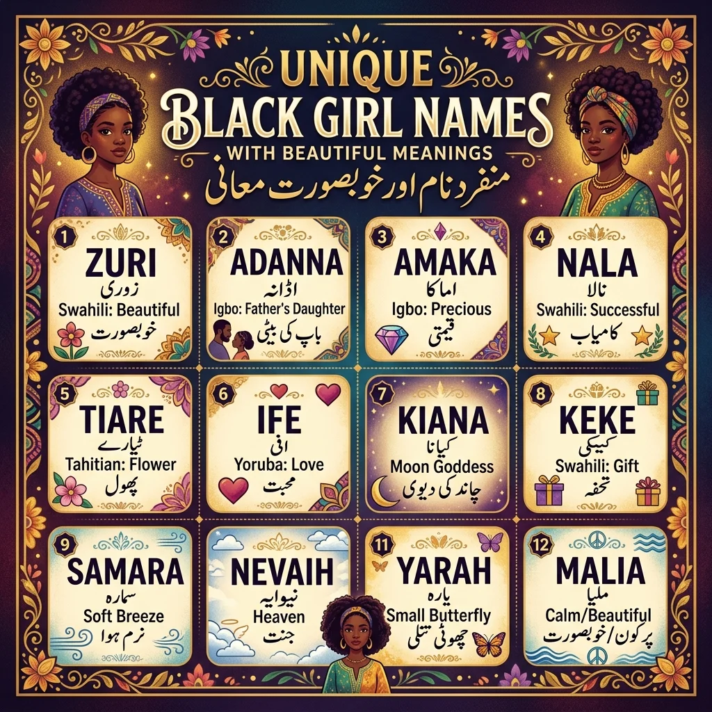 Unique Black Girl Names with Beautiful Meanings
