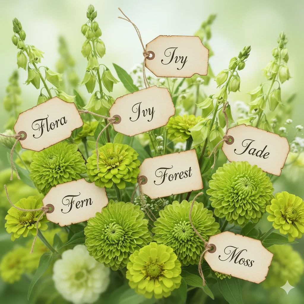 green flowers names