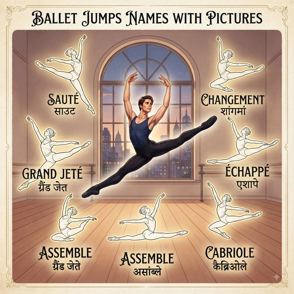 Ballet Jumps Names with Pictures
