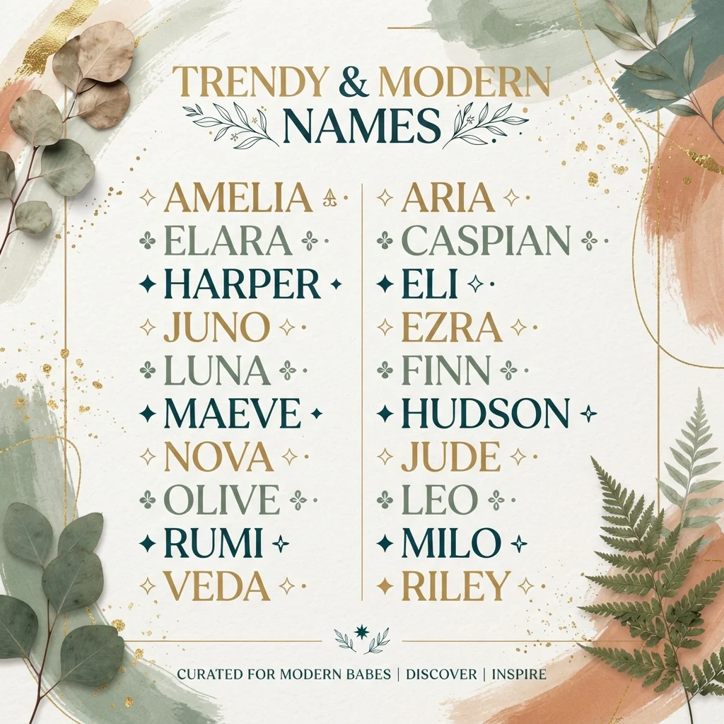 Trendy & Modern Names