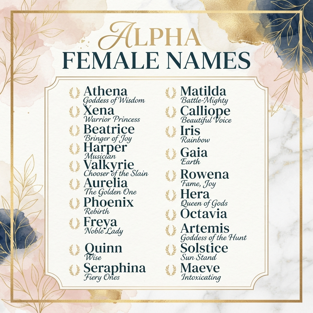 Alpha Female Names