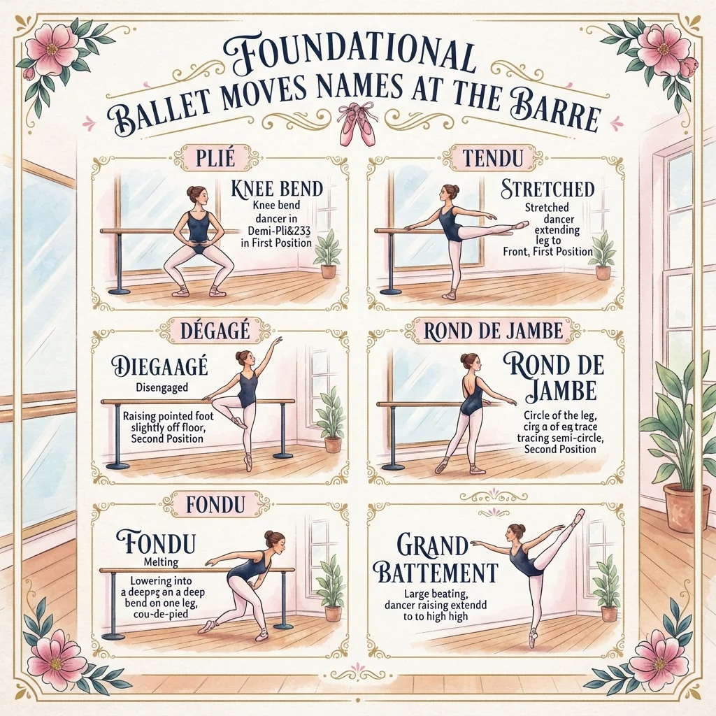  Foundational Ballet Moves Names at the Barre
