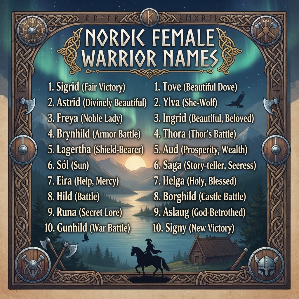 Nordic Female Warrior Names