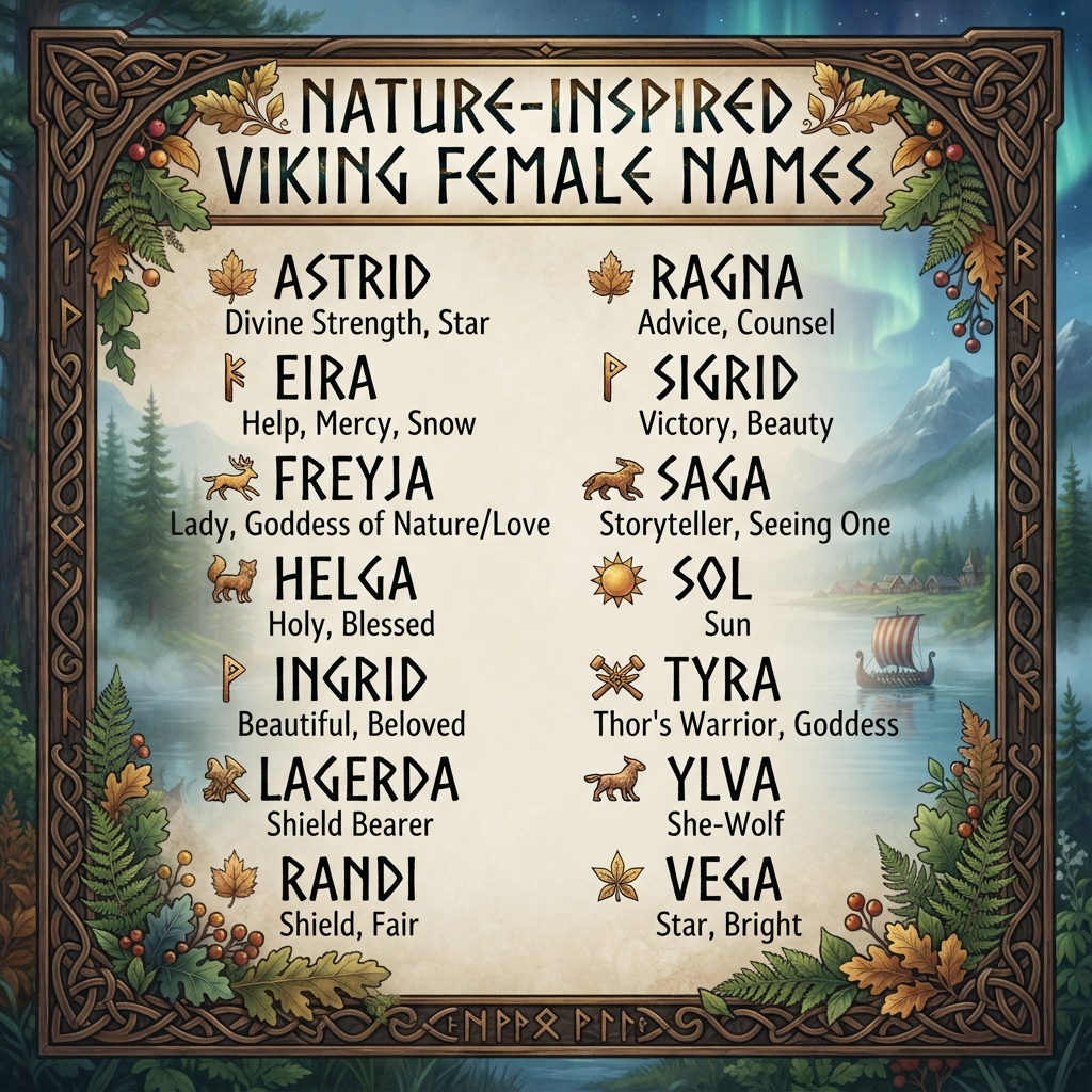 Nature-Inspired Viking Female Names
