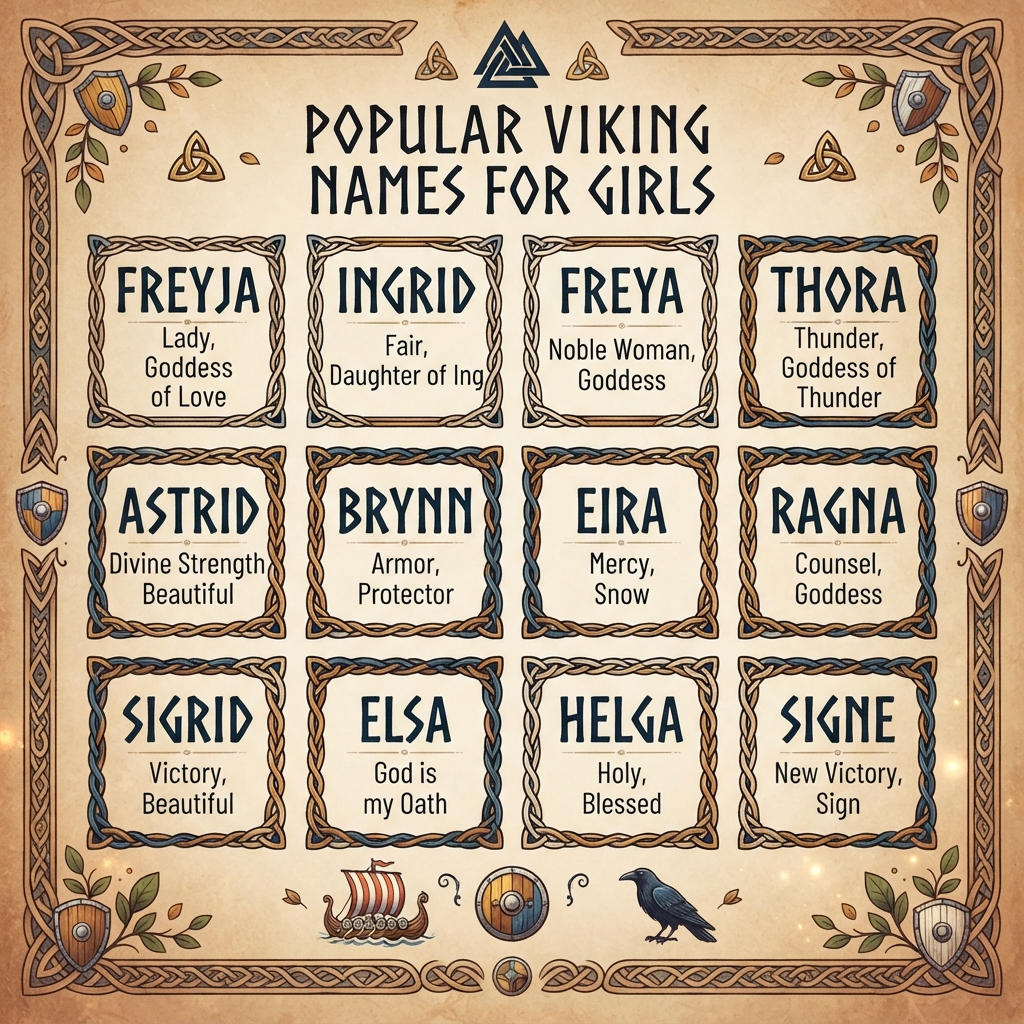 Popular Viking Names for Girls