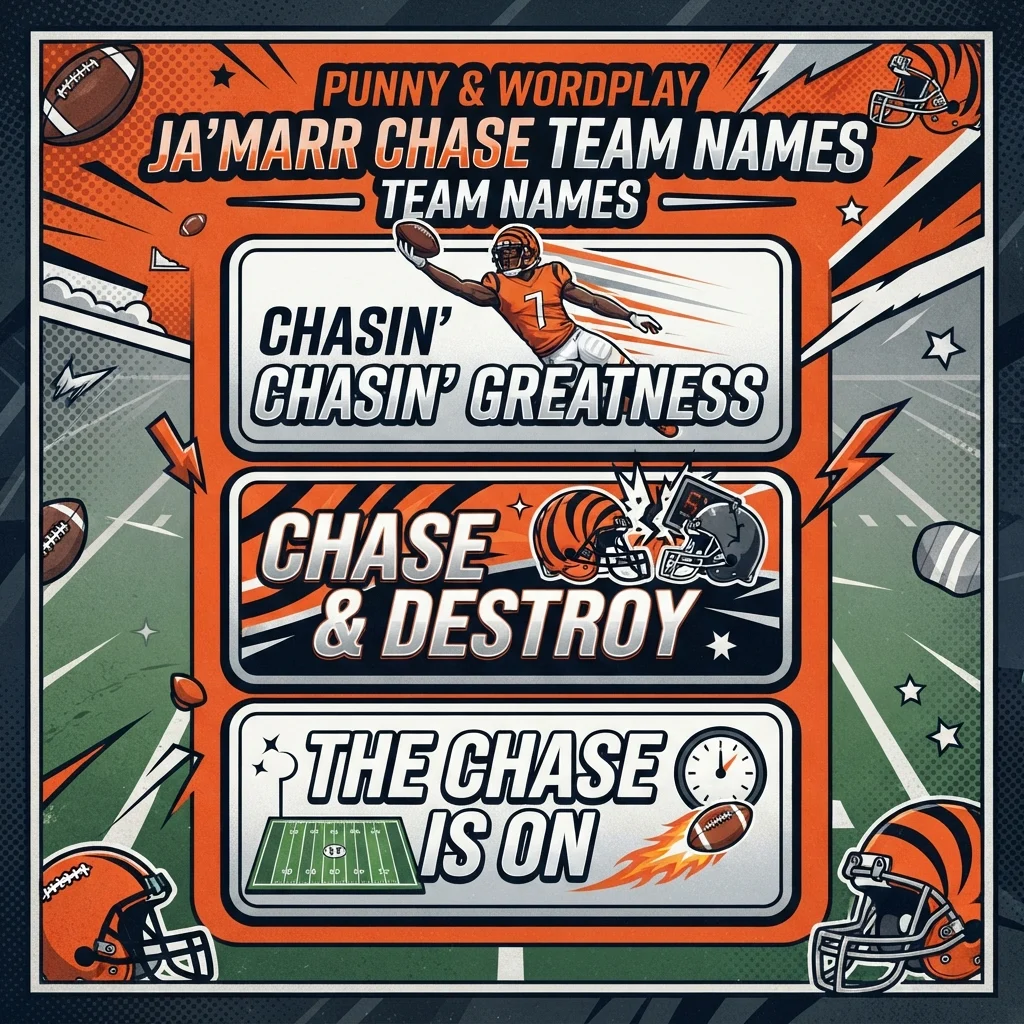 Punny & Wordplay Ja'Marr Chase Team Names