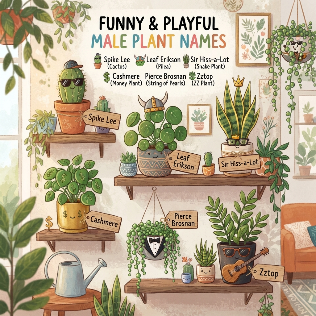  Funny and Playful Male Plant Names