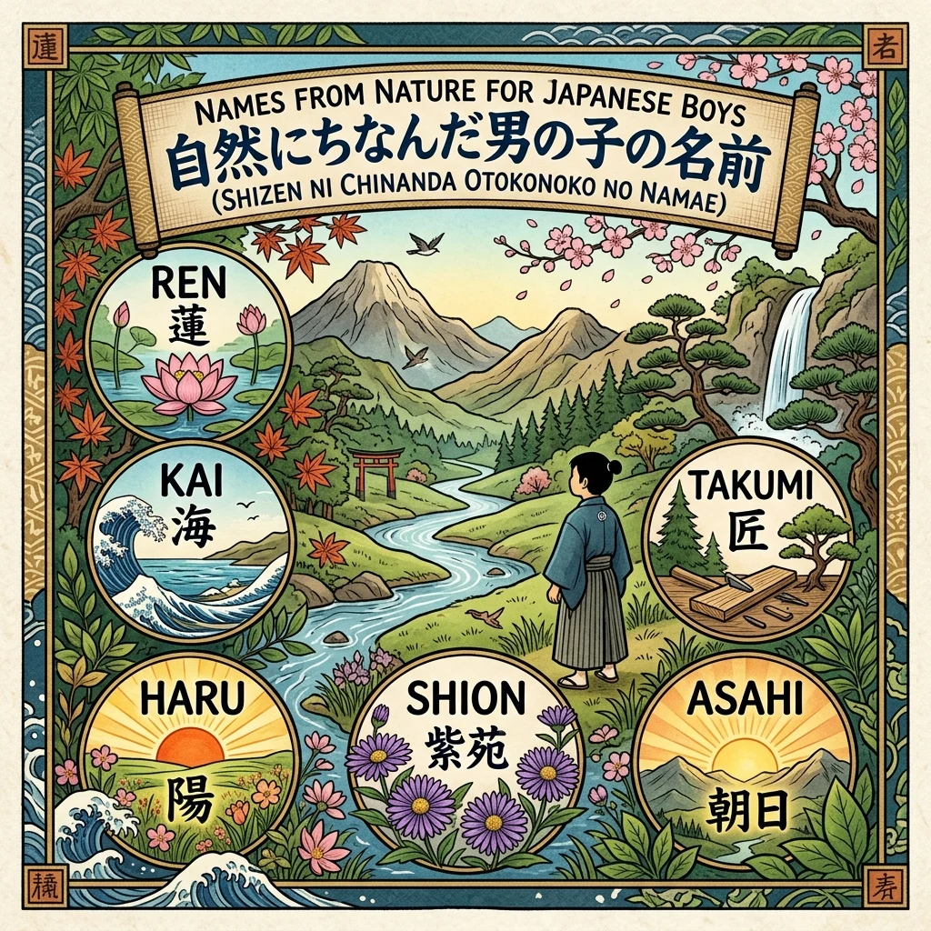 Names from Nature for Japanese Boys