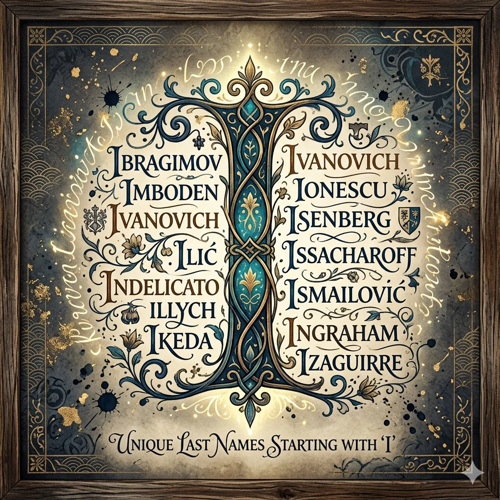 Unique Last Names That Start With I