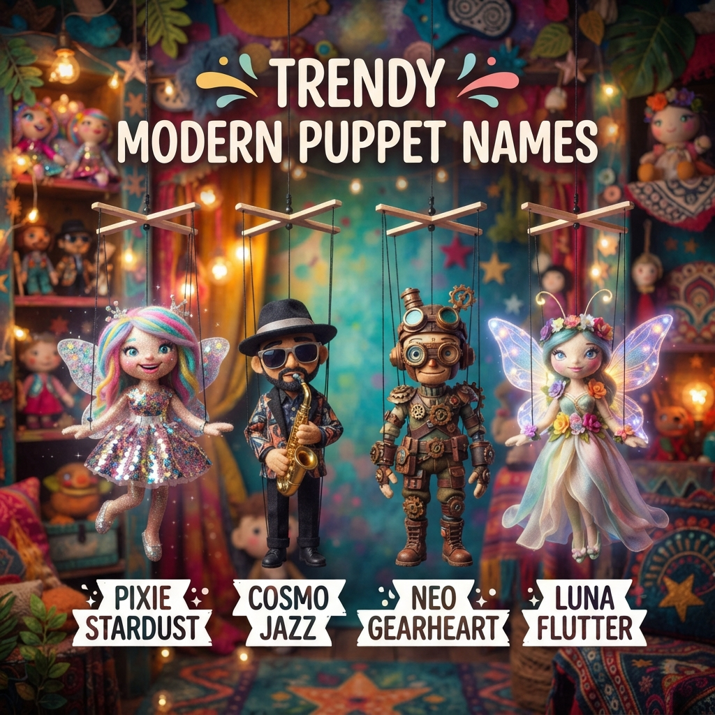 Trendy / Modern Puppet Names