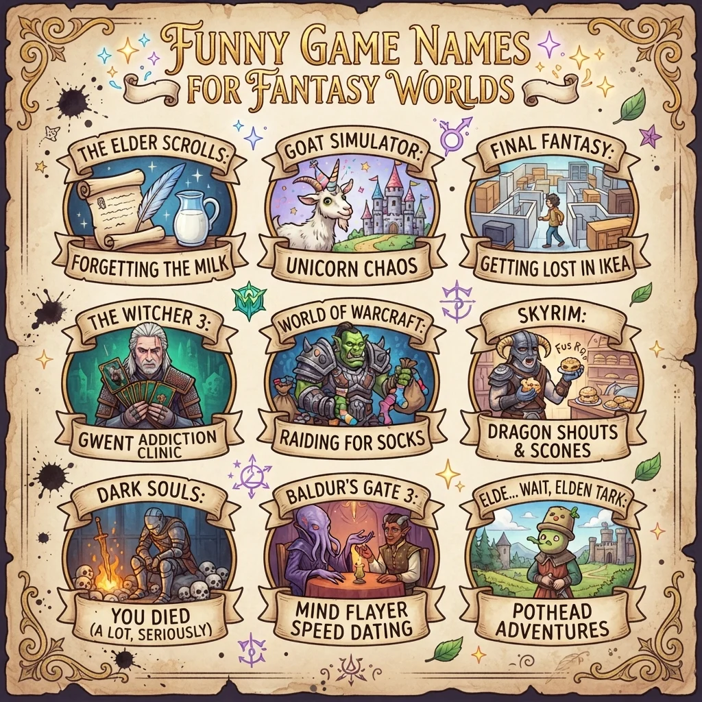 Funny Game Names for Fantasy Worlds