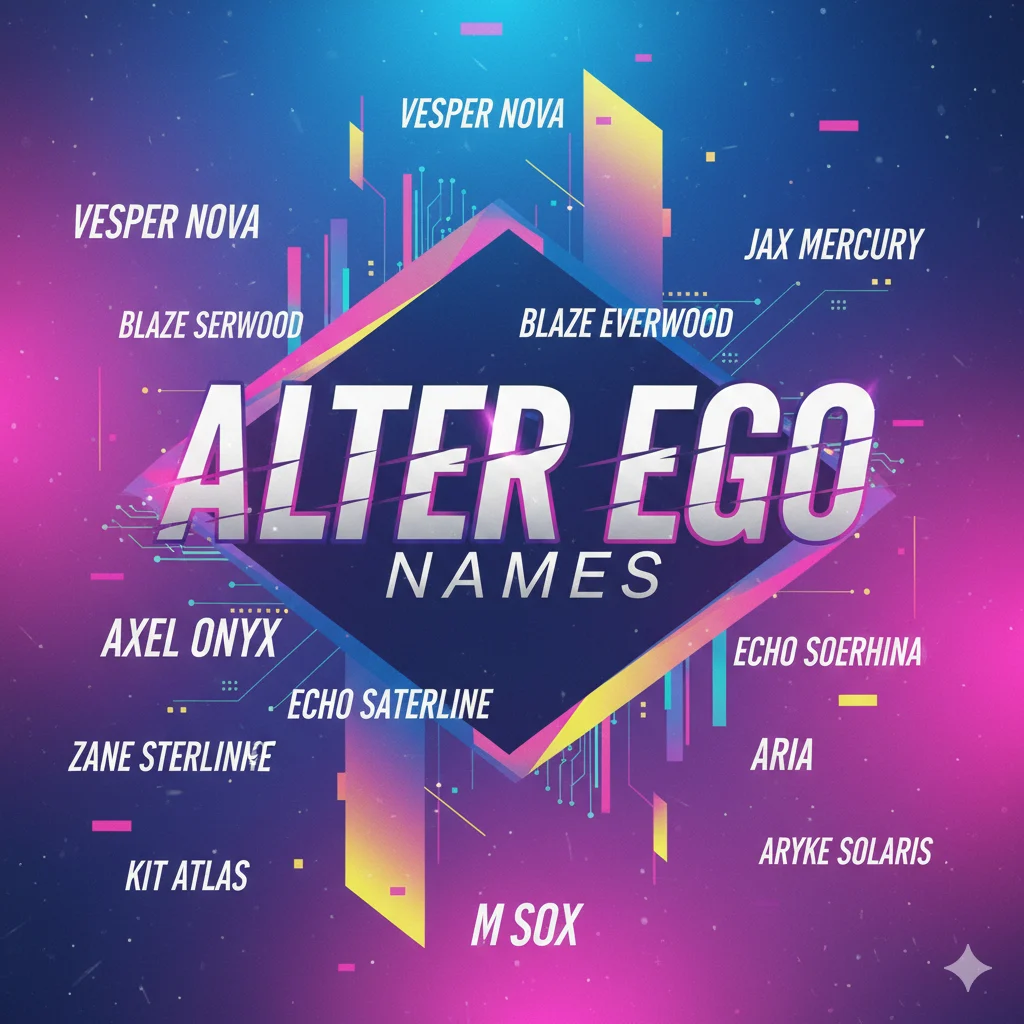 Trendy / Modern Alter Ego Names