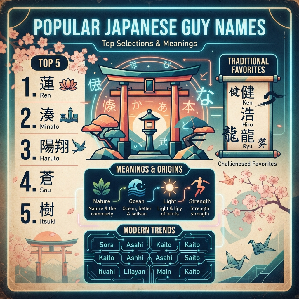 Popular Japanese Guy Names
