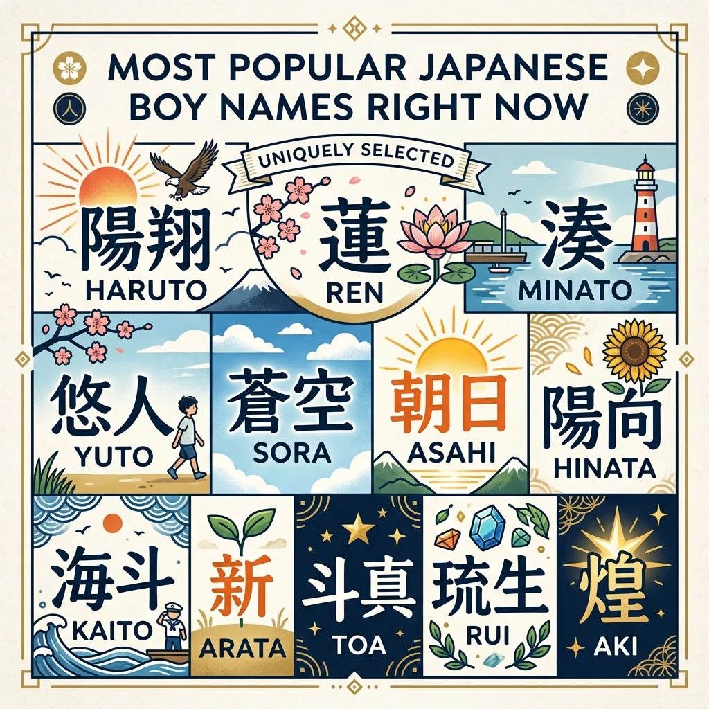  Most Popular Japanese Boy Names Right Now