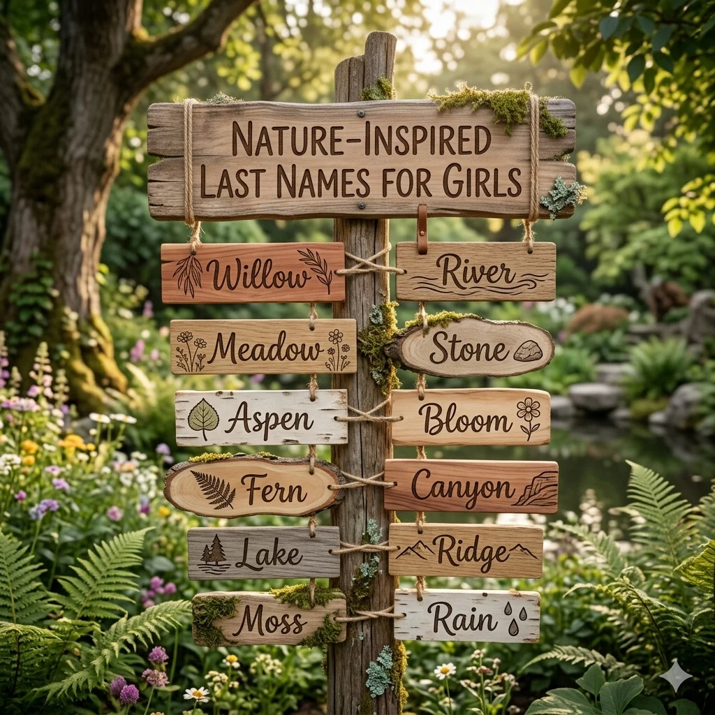 Nature-Inspired Last Names for Girls