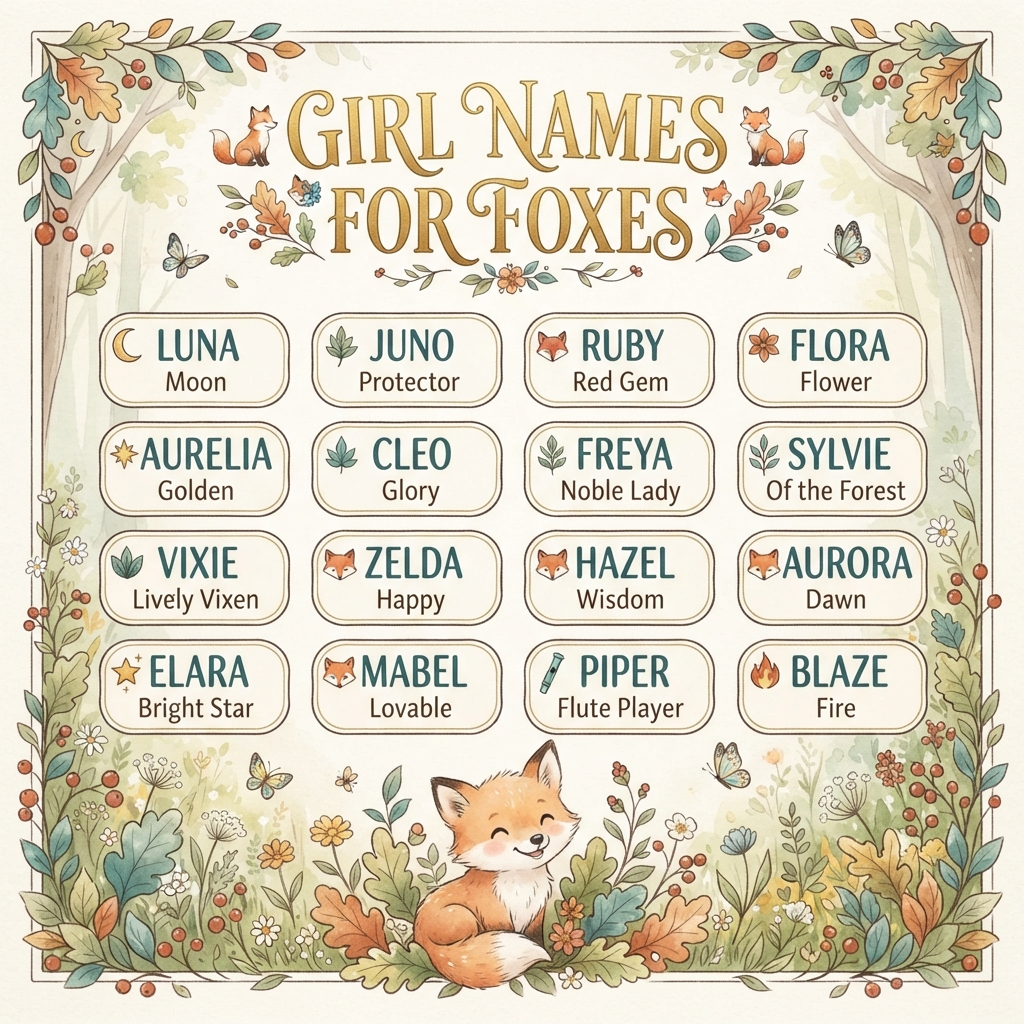 Girl Names for Foxes