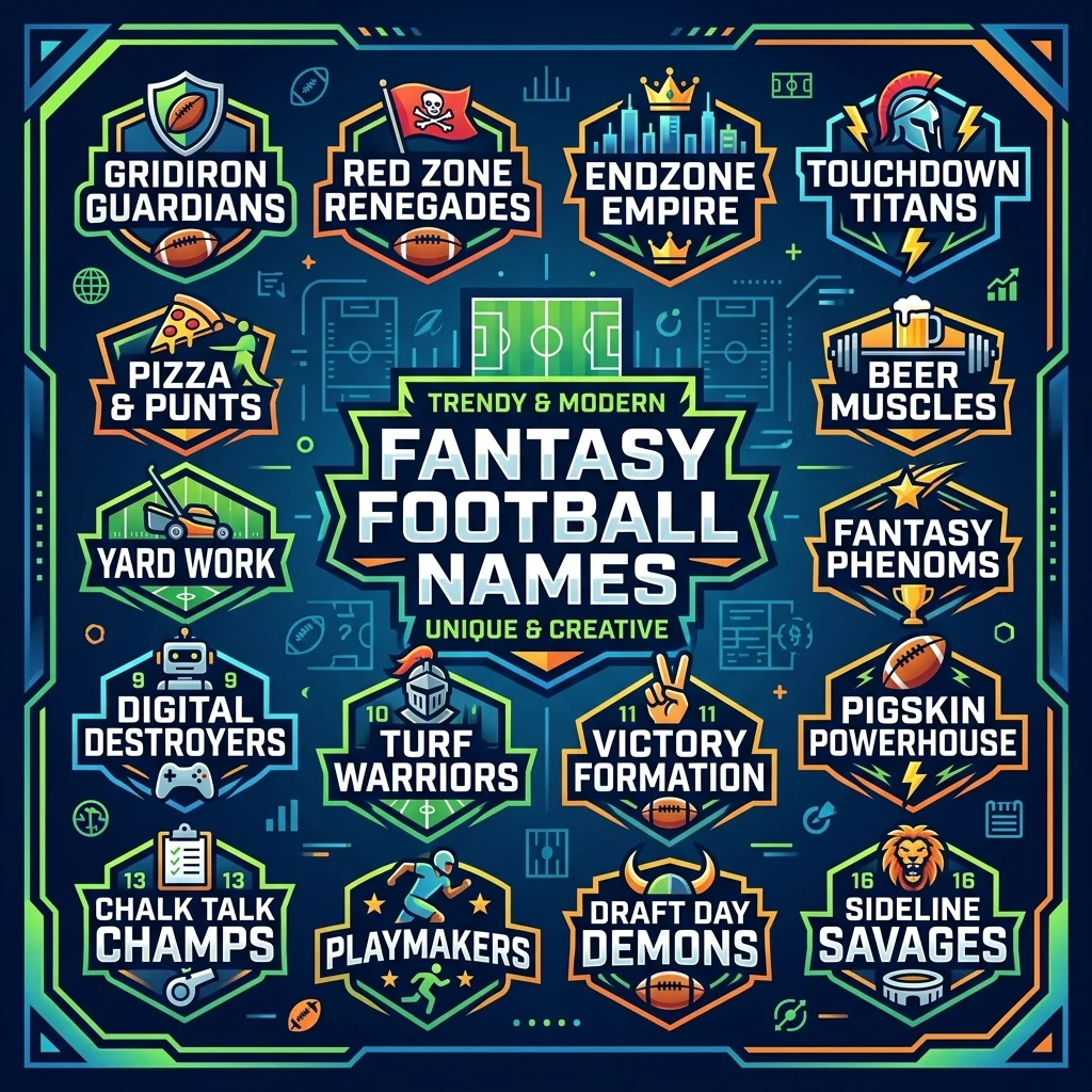 Trendy / Modern Fantasy Football Names