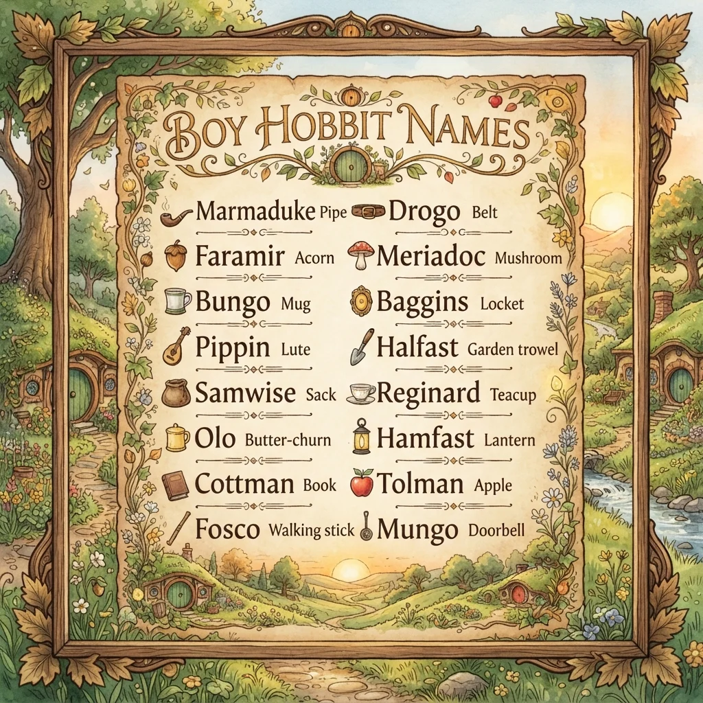 Boy Hobbit Names