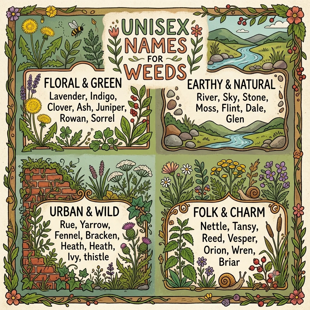 Unisex Names for Weeds
