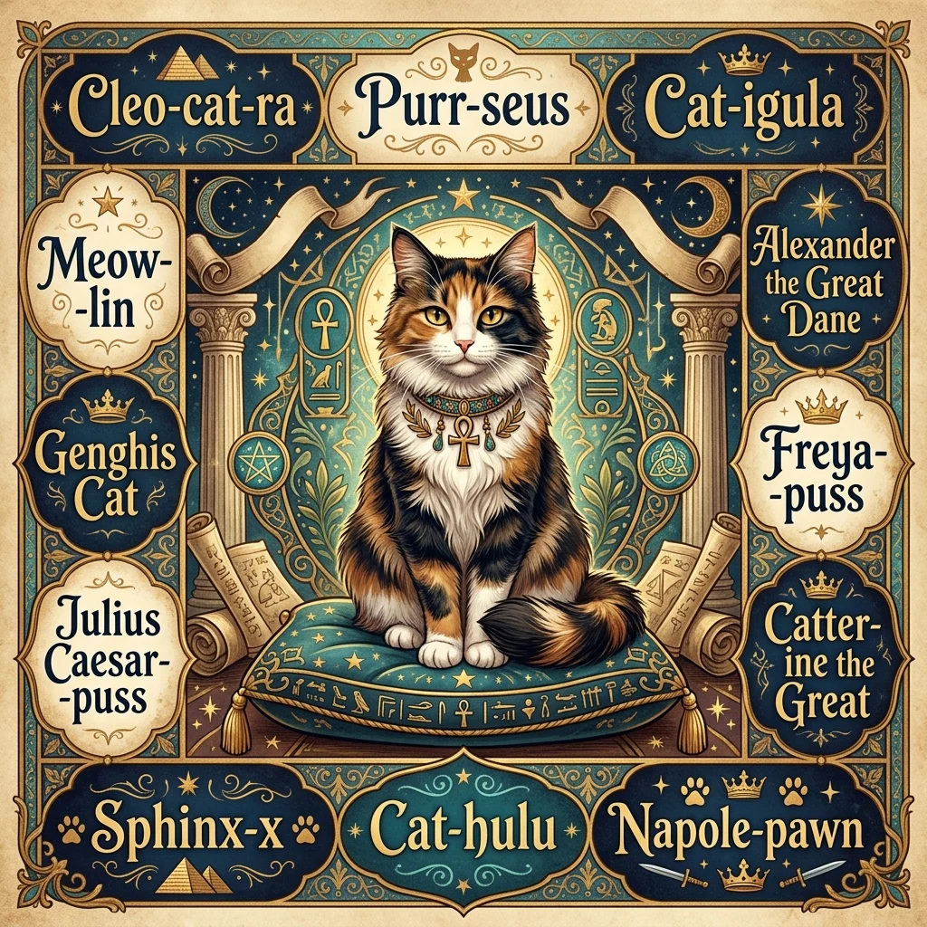 Mythical & Historical Cat Pun Names