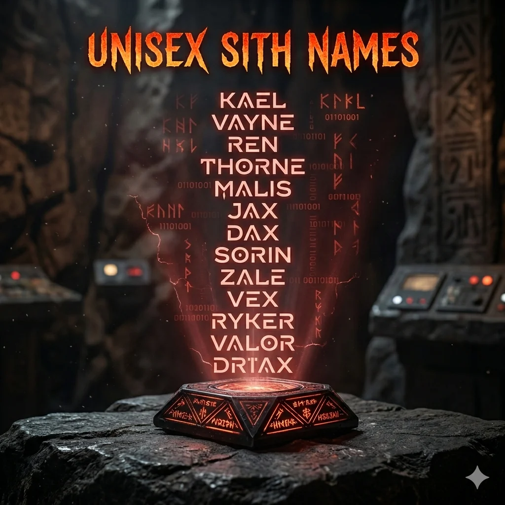 Unisex Sith Names