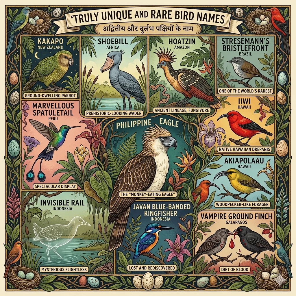 Truly Unique and Rare Bird Names