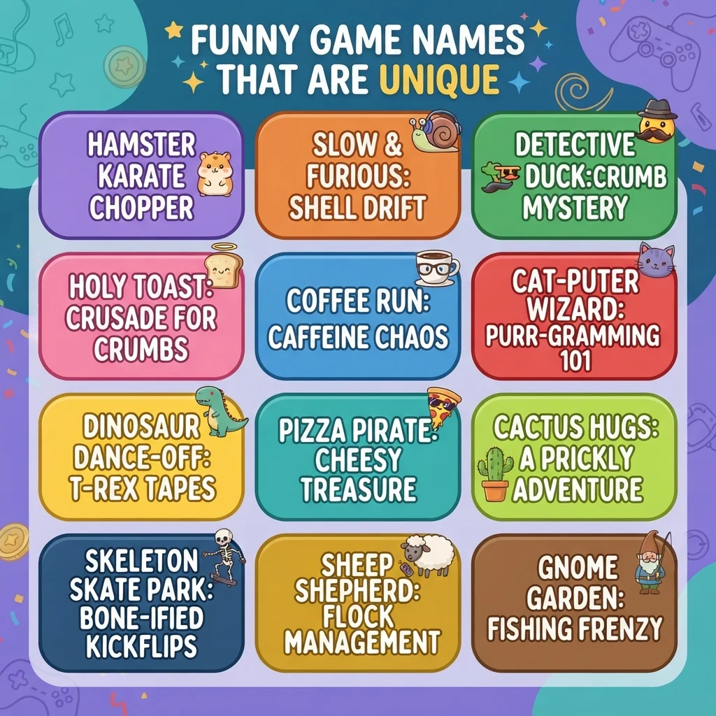Funny Game Names That Are Unique