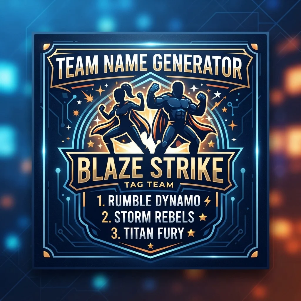 Tag Team Name Generator