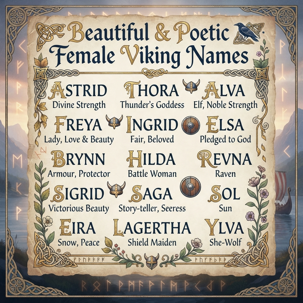 Beautiful & Poetic Female Viking Names