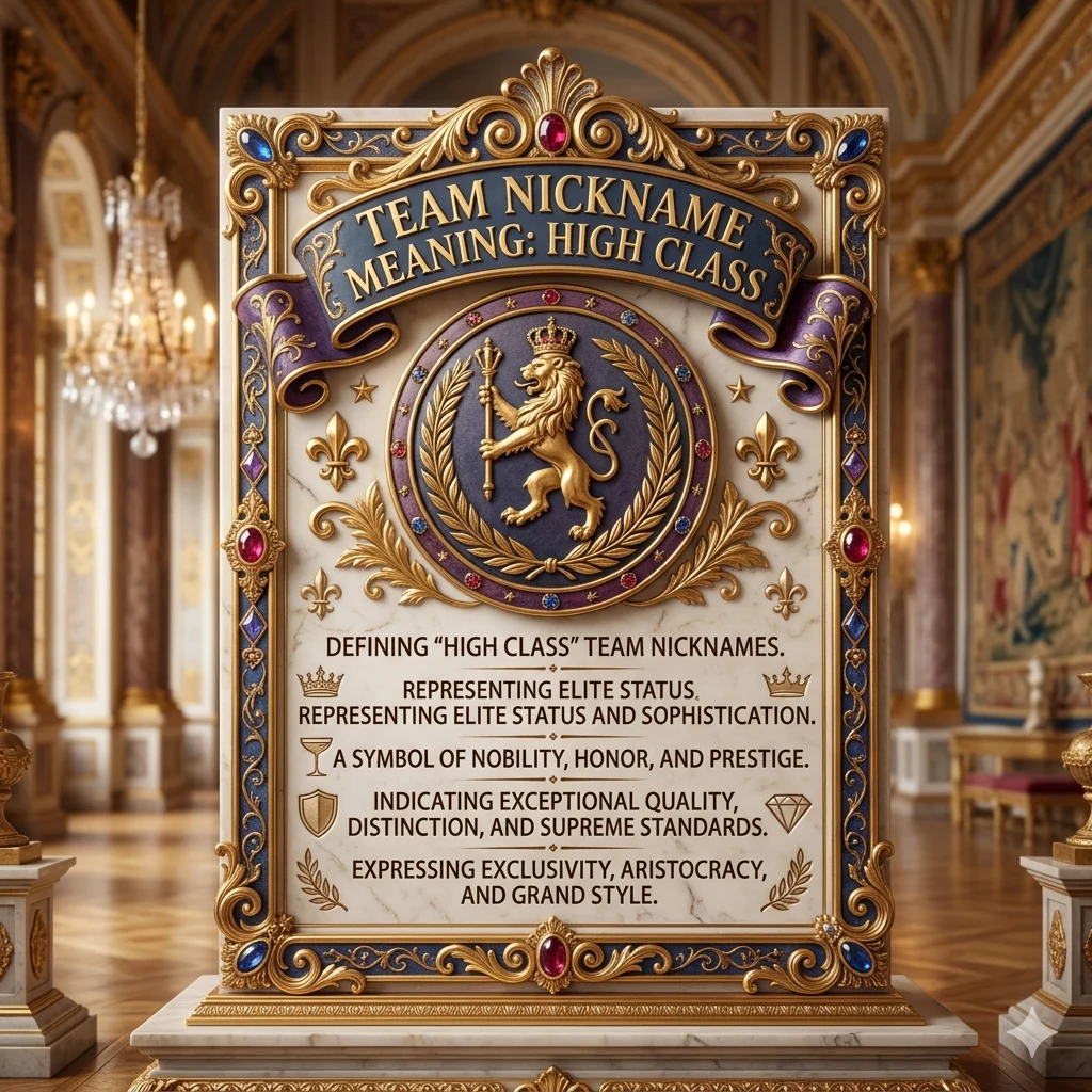 Team Nickname Meaning High Class