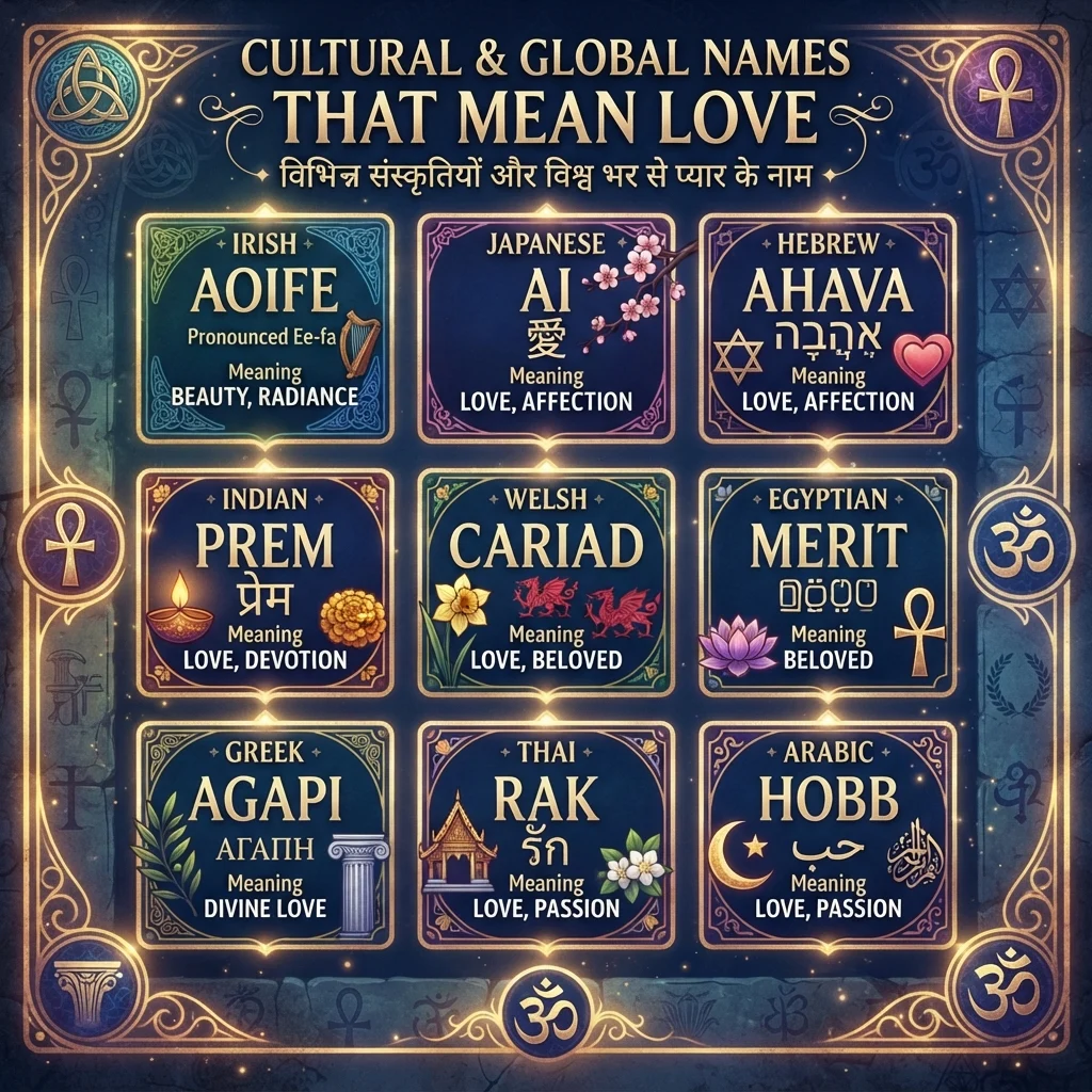 Cultural & Global Names That Mean Love