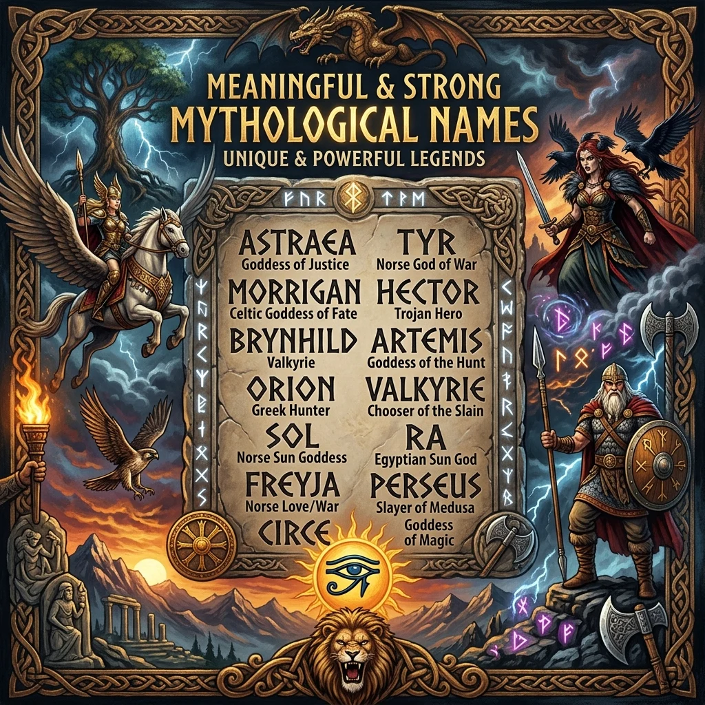 Meaningful & Strong Mythological Names