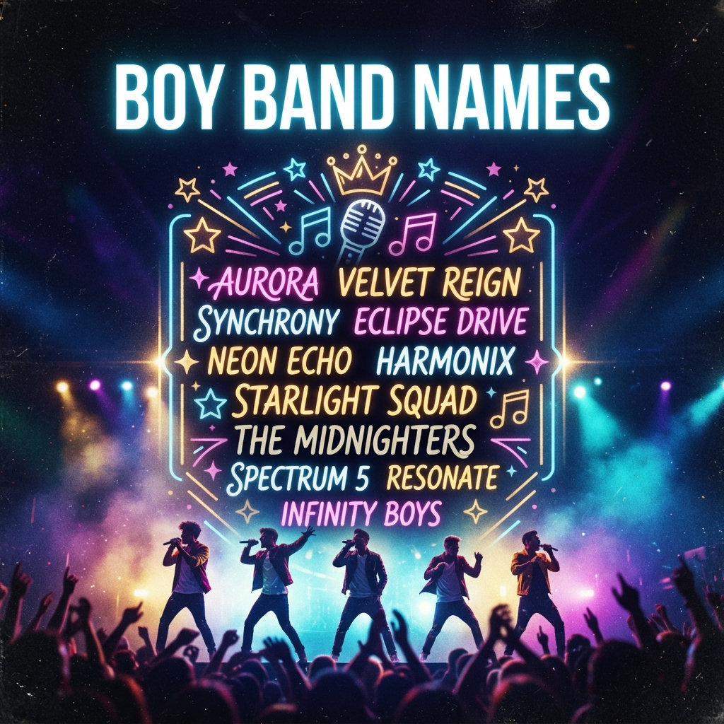 Boy Band Names
