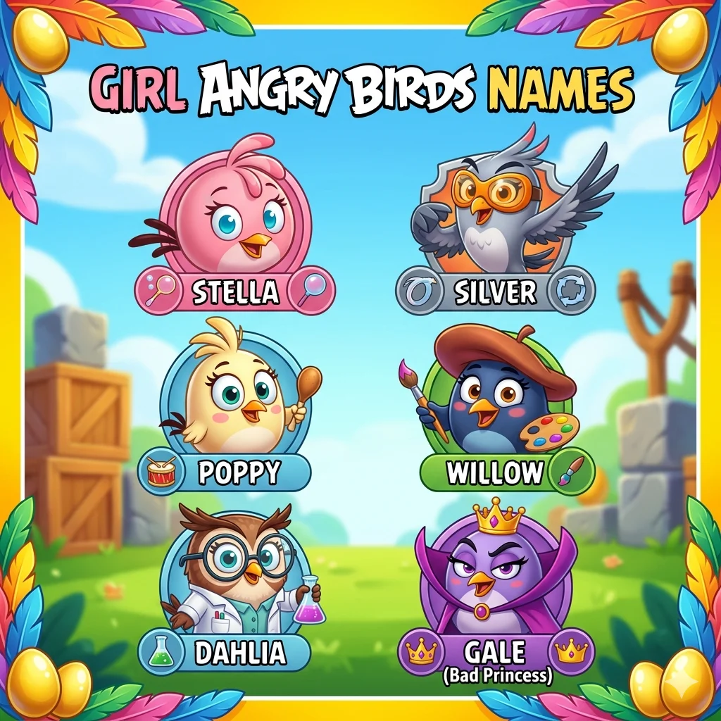 Girl Angry Birds Names