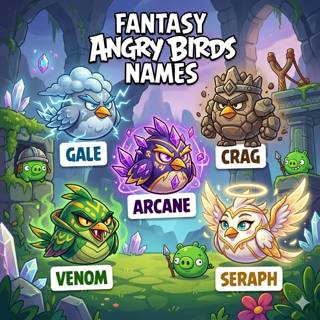 Fantasy Angry Birds Names