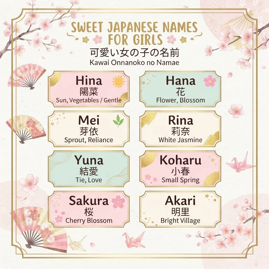 Sweet Japanese Names for Girls