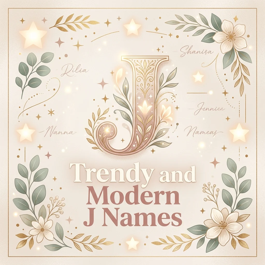 Trendy and Modern "J" Names