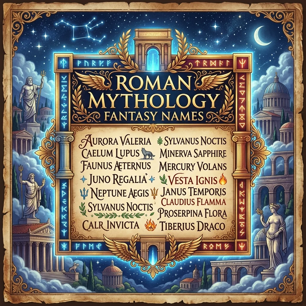 Roman Mythology Fantasy Names