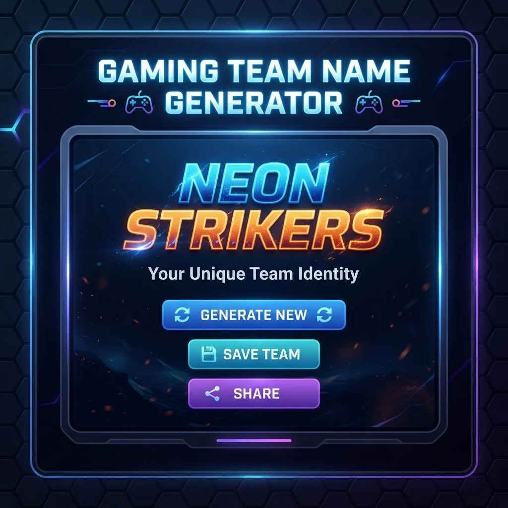 Gaming Team Name Generator