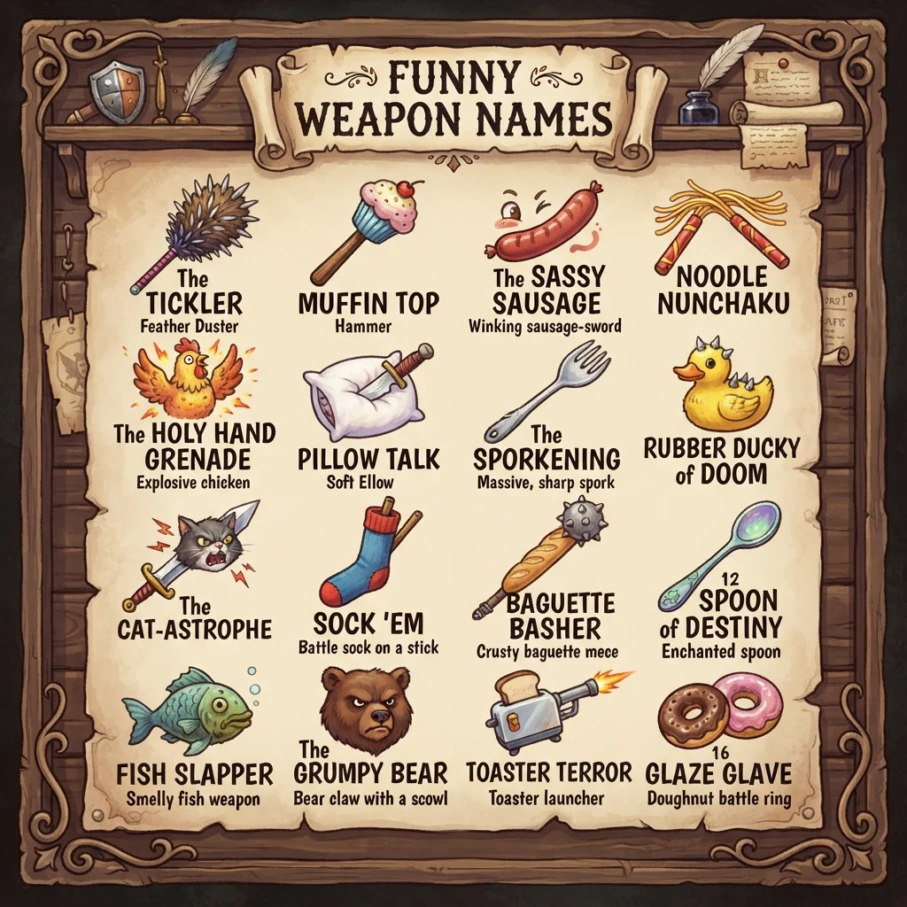 Funny Weapon Names